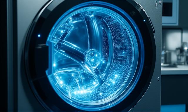 AI diagnostics scan of a modern home appliance